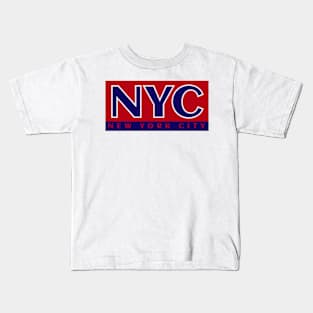 NYC text` Kids T-Shirt